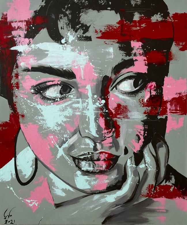 Opposite Poles — acrylic painting by Marya Mayan, 2021