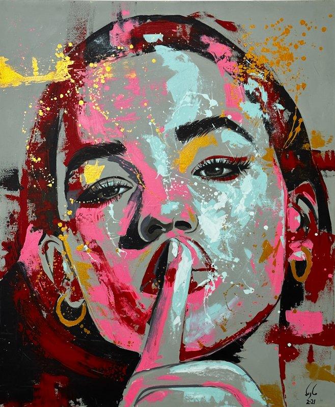 Opposite Poles II — acrylic painting by Marya Mayan, 2021