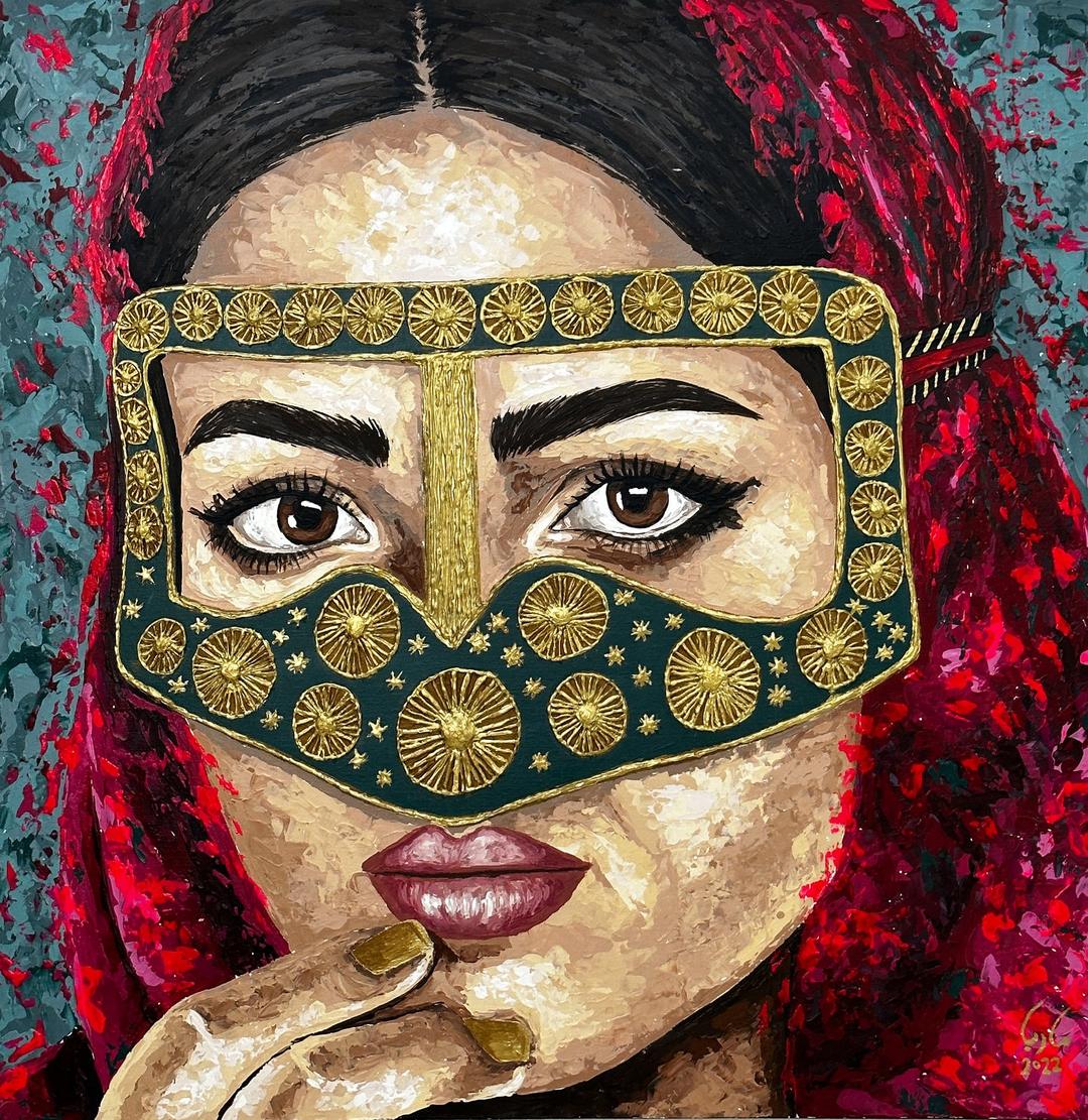 Desert Jewel — acrylic painting by Marya Mayan, 2022