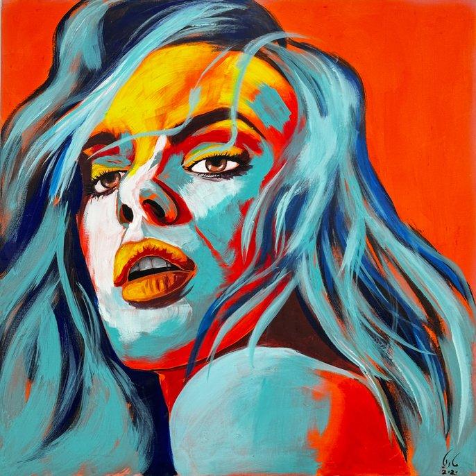 Untitled — acrylic painting by Marya Mayan, 2020