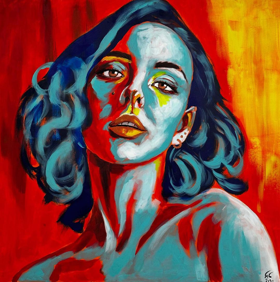 Untitled — acrylic painting by Marya Mayan, 2020